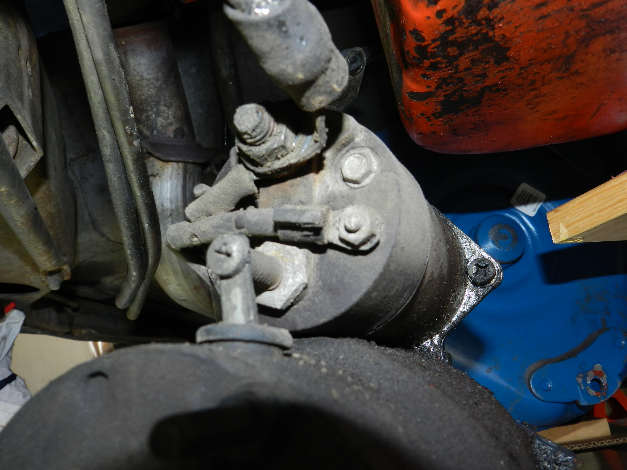 シボレーエルカミーノ ３５０エンジンのオイル漏れ修理 その２ セルモーター 40歳から始める70年代アメ車生活